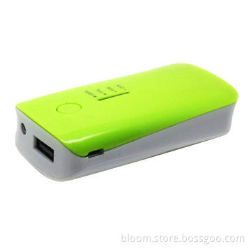 Mobile Phone Charger with 5,000mAh Capacity for iPhone, iPad and 1W LED FlashlightNew